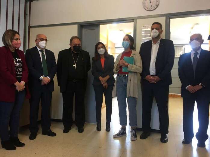 Momento del acto inaugural del equipamiento social/TA.